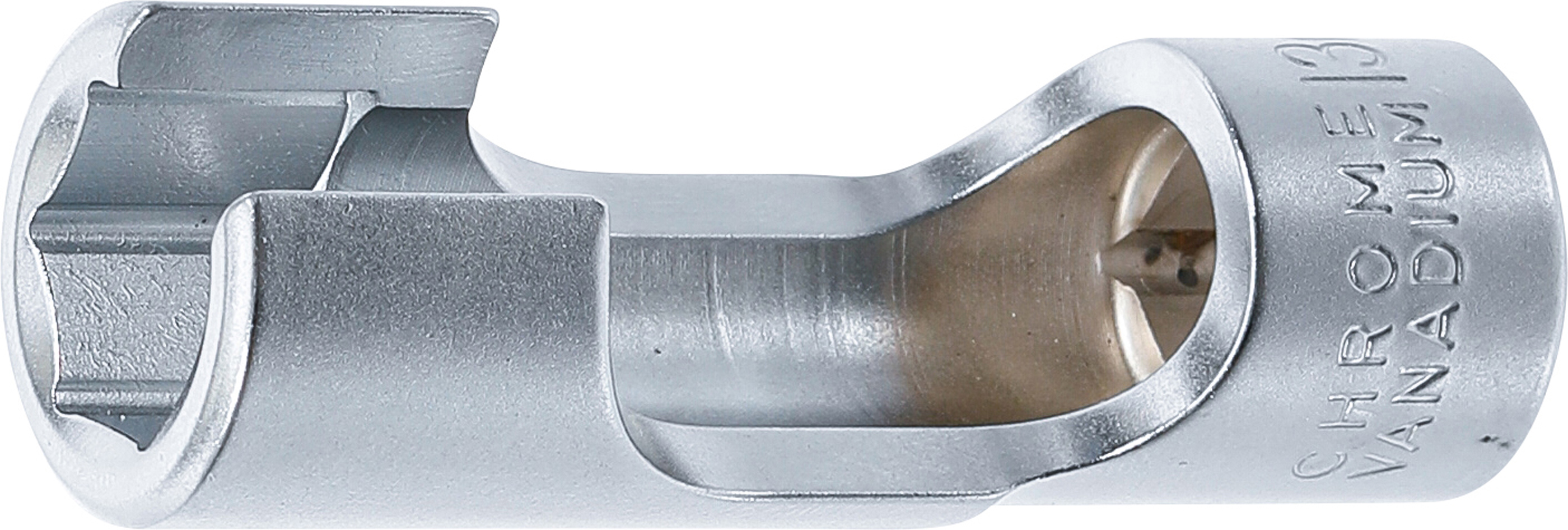 BGS Spezial-Steckschlüssel-Einsatz, geschlitzt | Antrieb Innenvierkant 10 mm (3/8") | SW 13 mm