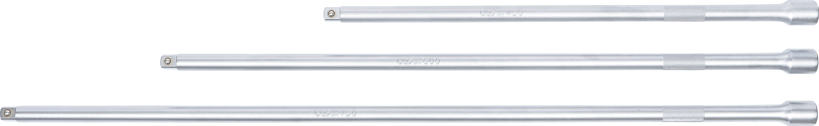 BGS Verlängerungs-Satz | 12,5 mm (1/2") | 450 / 600 / 750 mm | 3-tlg.