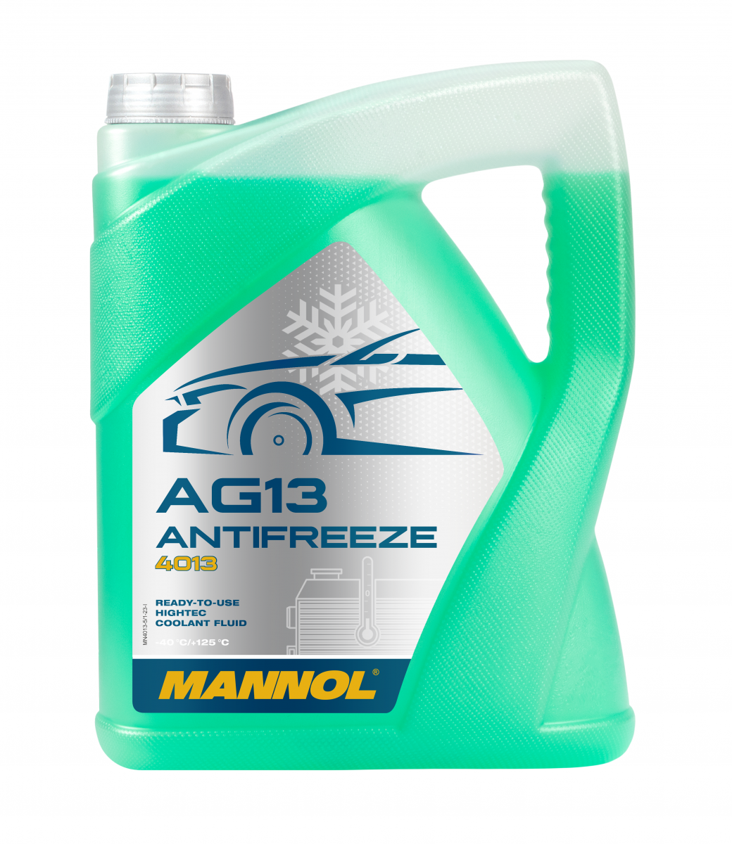 Mannol 4013 Kühlerfrostschutz Antifreeze AG13 Hightec -40 Fertigmischung 5 Liter