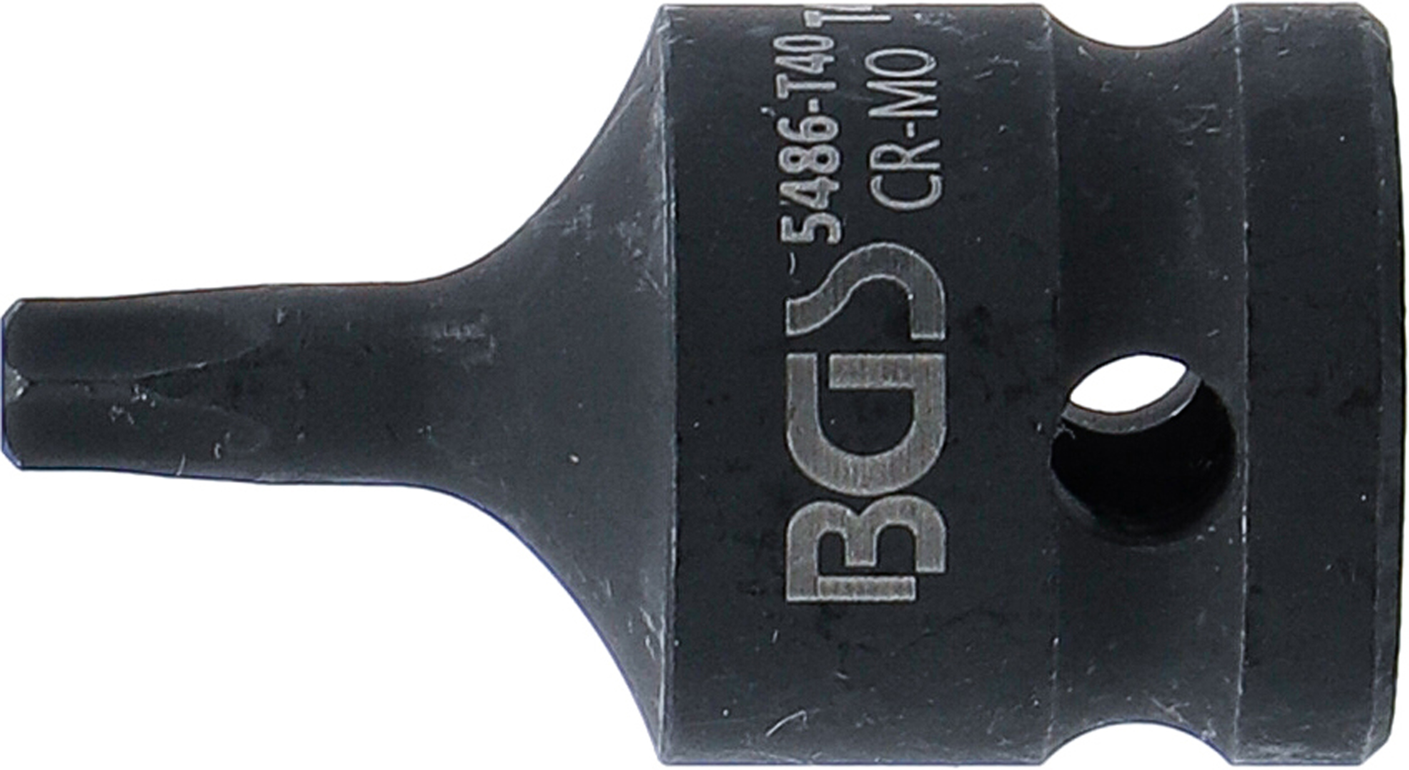 BGS Kraft-Bit-Einsatz | Länge 42 mm | Antrieb Innenvierkant 12,5 mm (1/2") | T-Profil (für Torx) T40