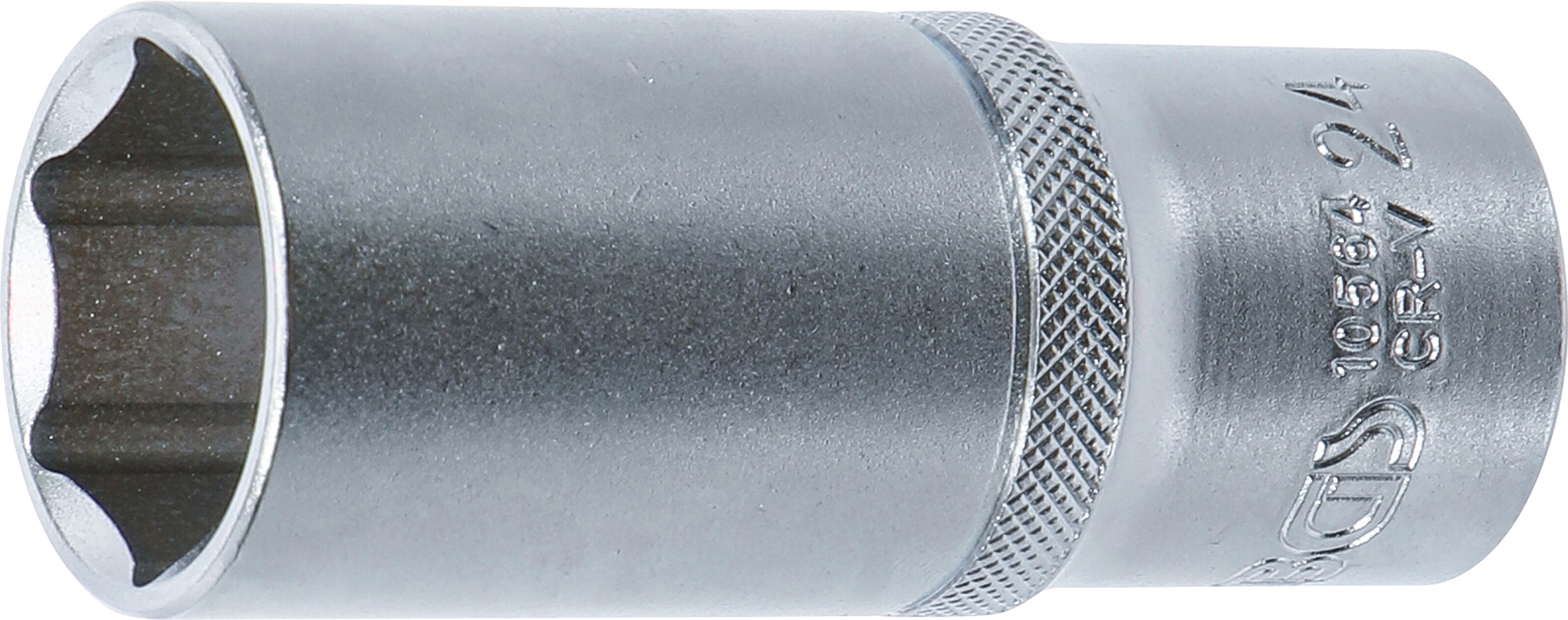 BGS Steckschlüssel-Einsatz Sechskant, tief | Antrieb Innenvierkant 12,5 mm (1/2") | SW 24 mm