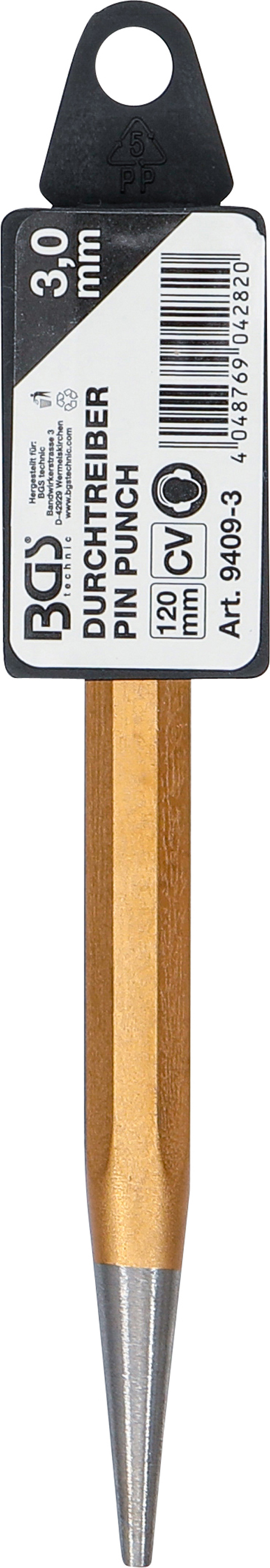 BGS Durchtreiber | DIN 6458D | 120 mm | Ø 3 mm