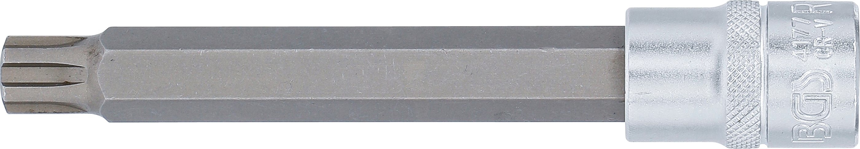 BGS Bit-Einsatz | Länge 140 mm | Antrieb Innenvierkant 12,5 mm (1/2") | Keil-Profil (für RIBE) M13