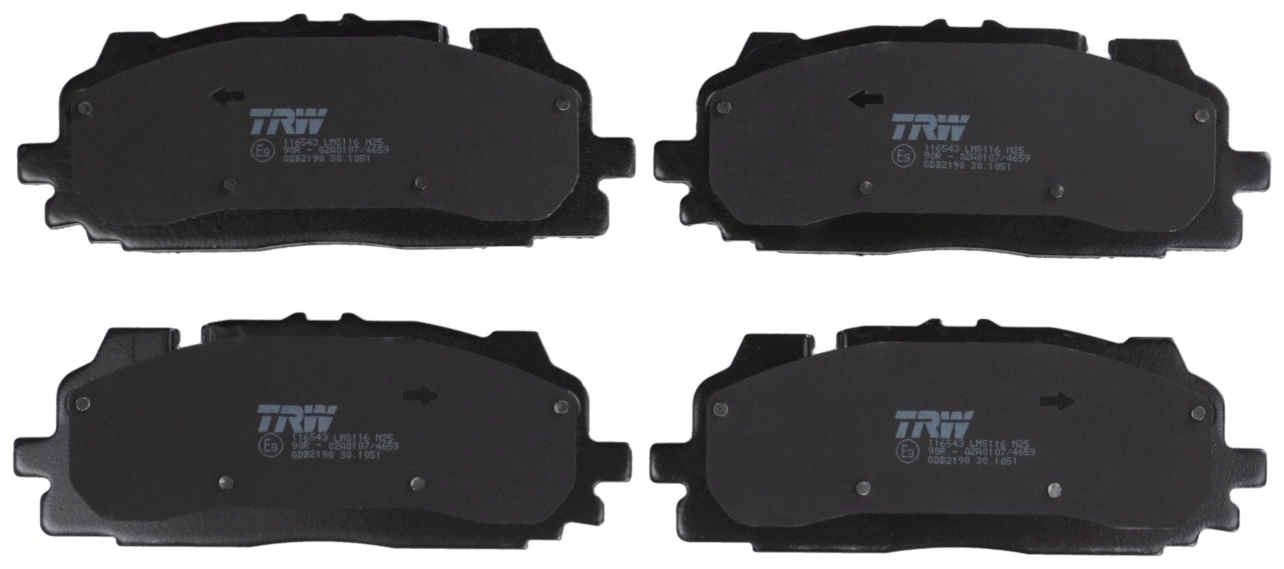 Bremsbelagsatz, Scheibenbremse