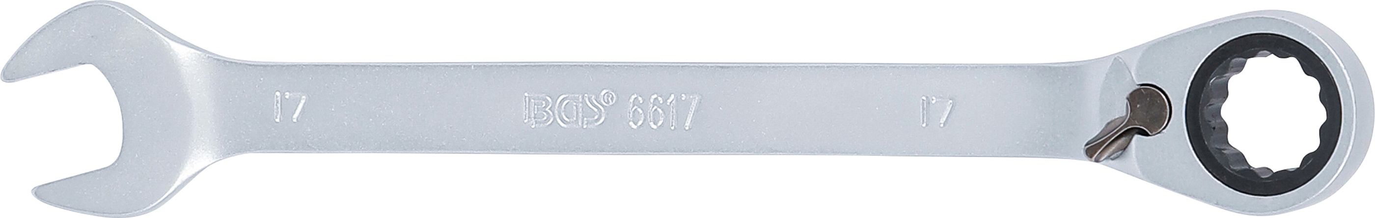 BGS Ratschenring-Maulschlüssel | umschaltbar | SW 17 mm