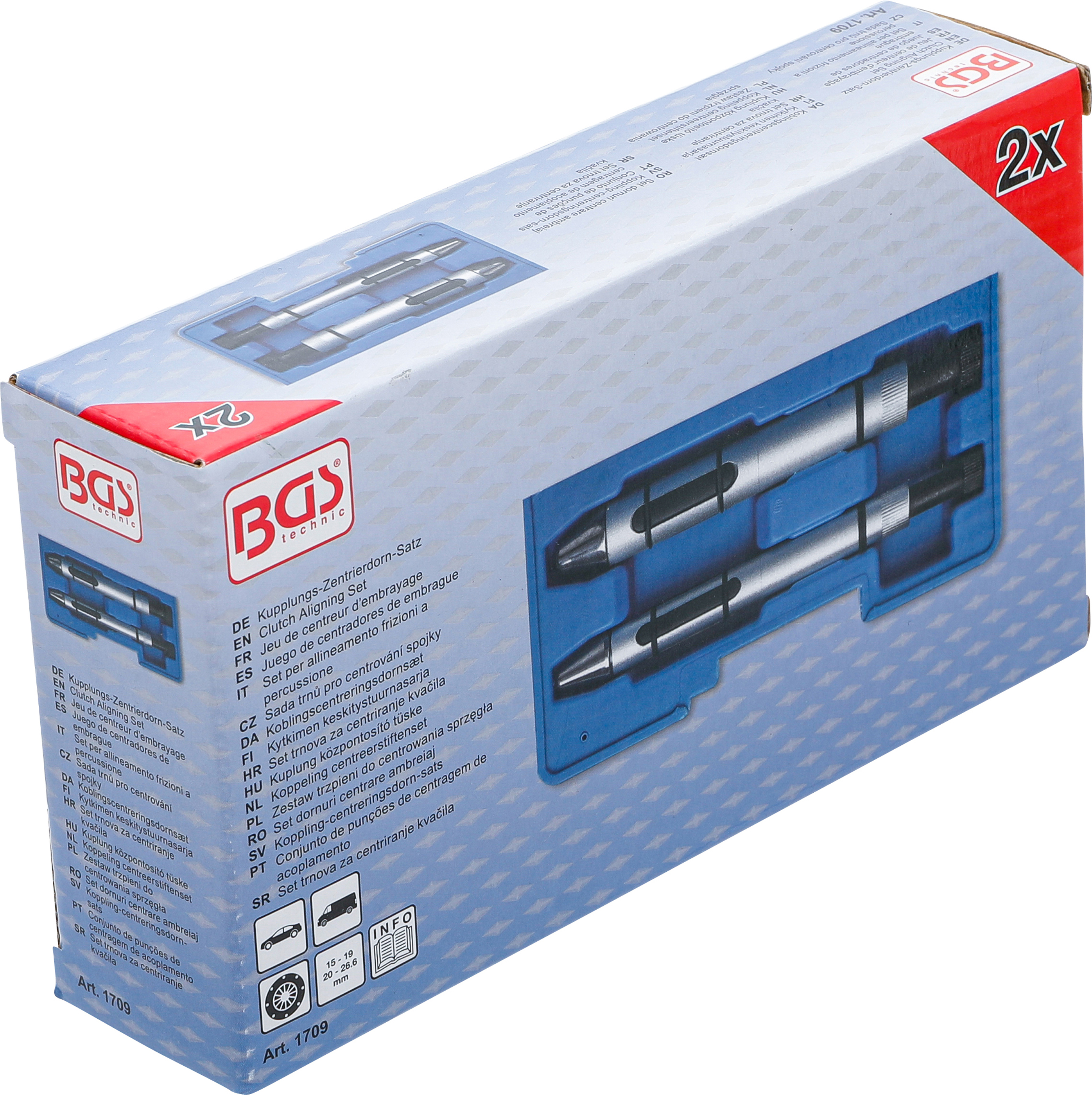 BGS Kupplungs-Zentrierdorn-Satz | 2-tlg.