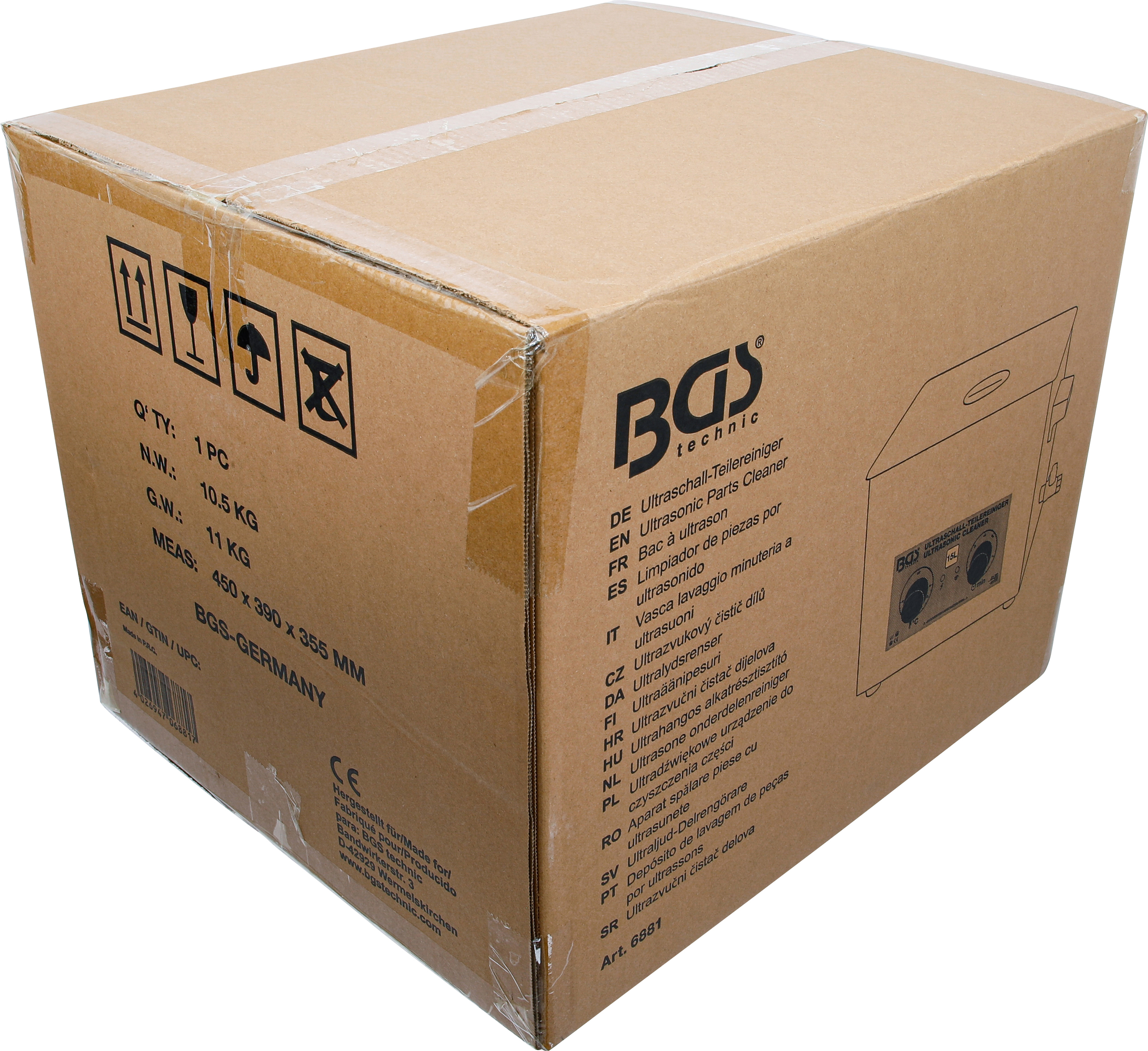 BGS Ultraschall-Teilereiniger | 15 l