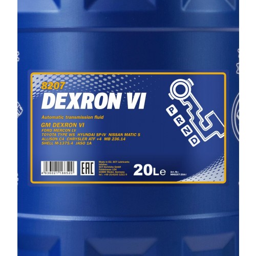 Mannol 8207 ATF Dexron VI Automatikgetriebeöl 20 Liter