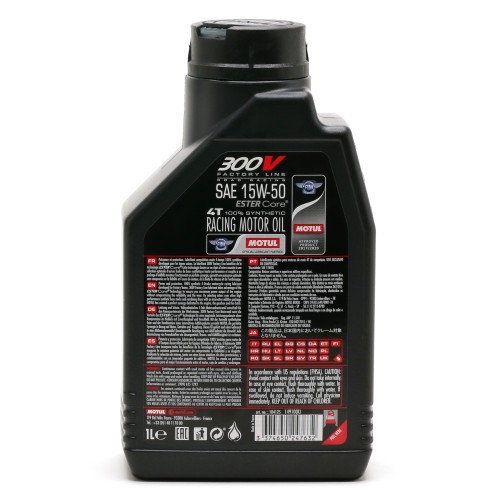 15W-50 Motul 300V Factory Line Road Racing Ester Core Motorrad Motoröl 1 Liter