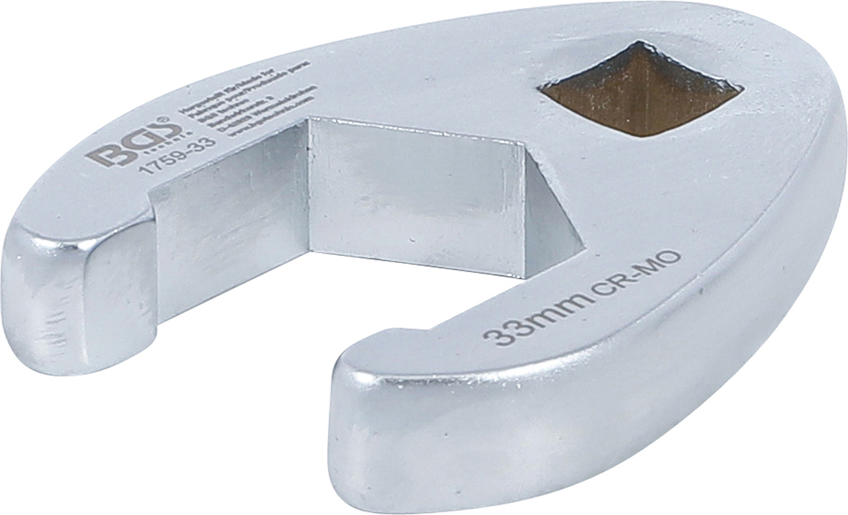 BGS Hahnenfußschlüssel | Antrieb Innenvierkant 12,5 mm (1/2") | SW 33 mm