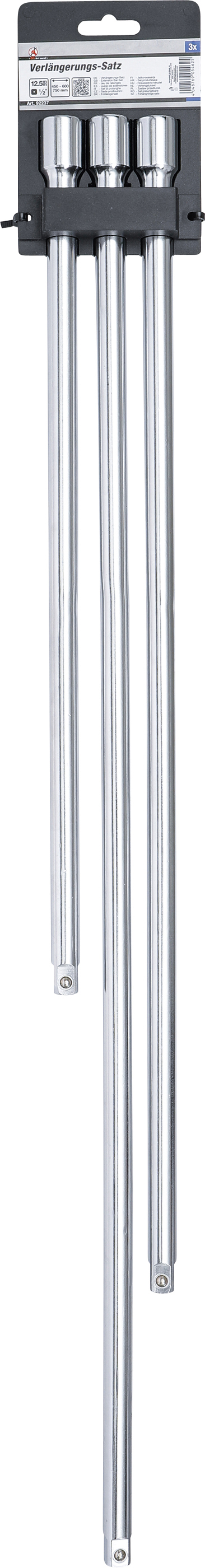 BGS Verlängerungs-Satz | 12,5 mm (1/2") | 450 / 600 / 750 mm | 3-tlg.