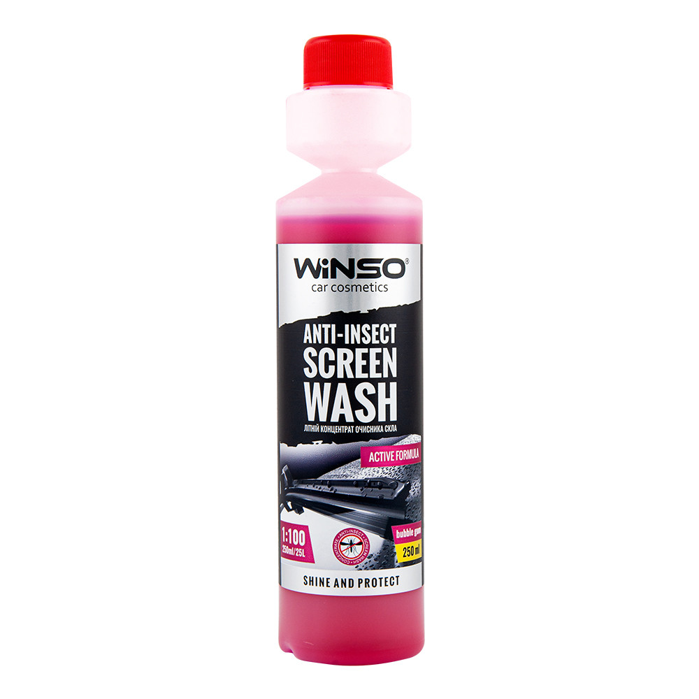 Winso Anti Insect Screen Wash Scheiben Reiniger 1:100 Konzentrat Bubble Gum 250 ml