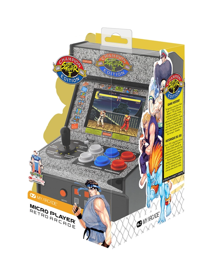 Spielekonsole Station Arcade Street Fighter II Computerspiel im Retro Stil