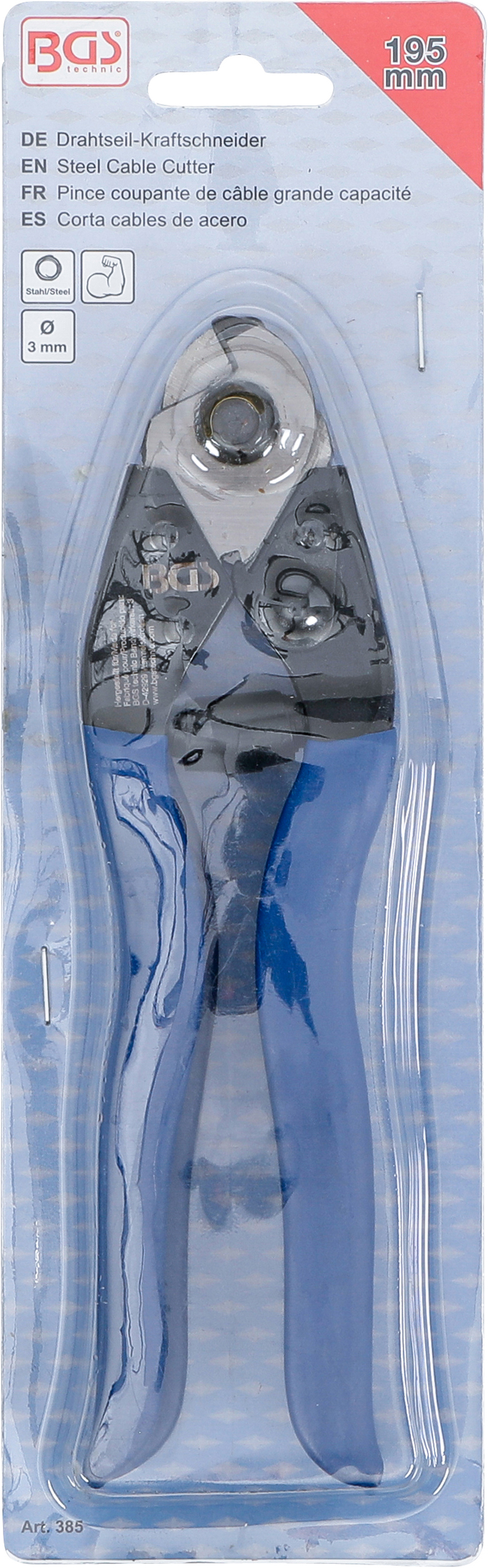 BGS Drahtseil-Kraftschneider | 195 mm
