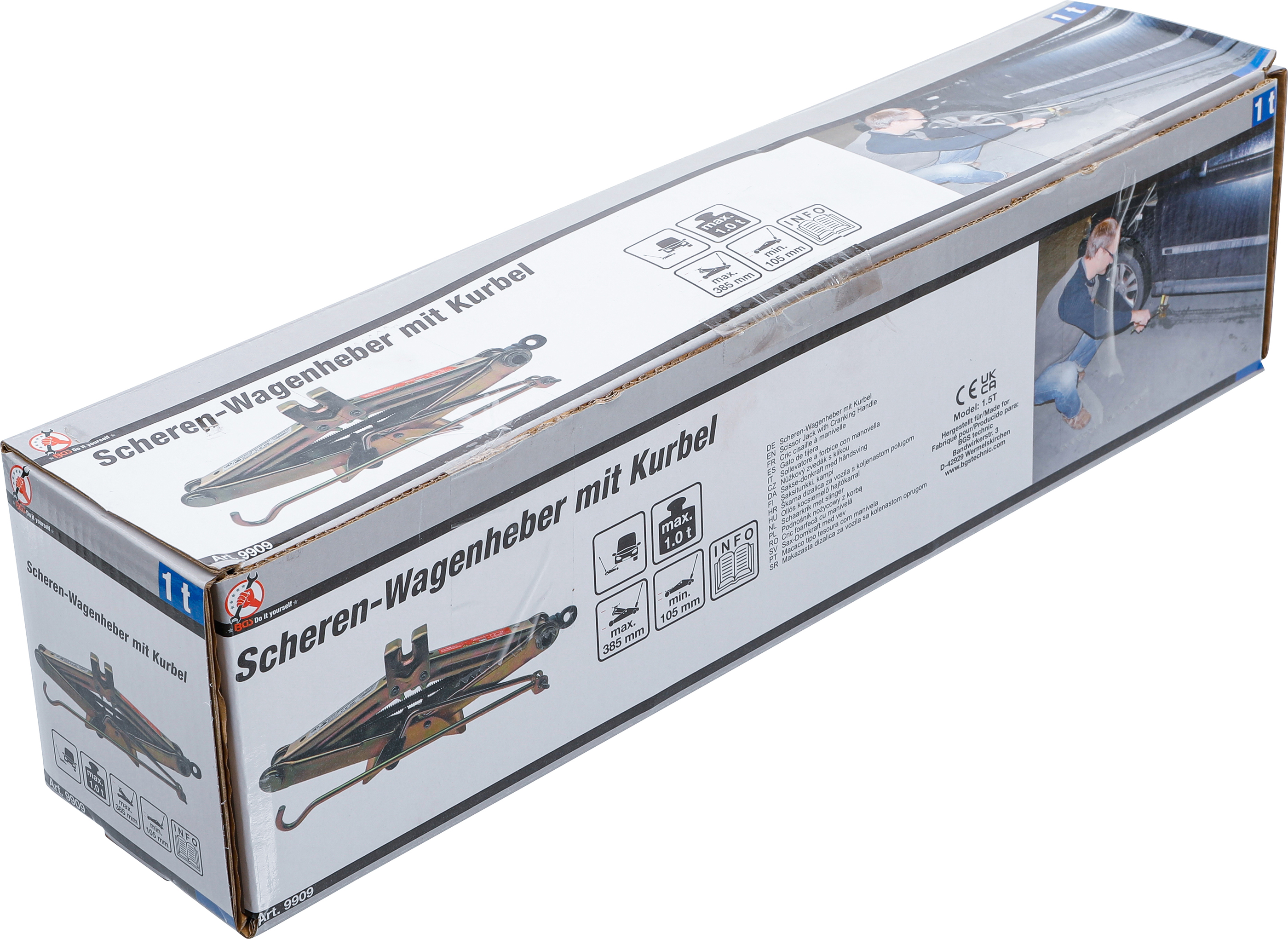 BGS Scheren-Wagenheber mit Kurbel | 1 t