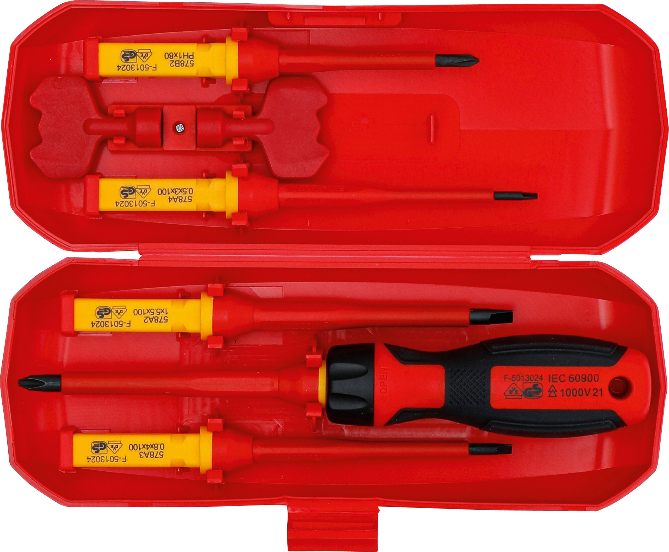 BGS VDE-Schraubendreher-Satz | mit Wechselklingen | 8-tlg.