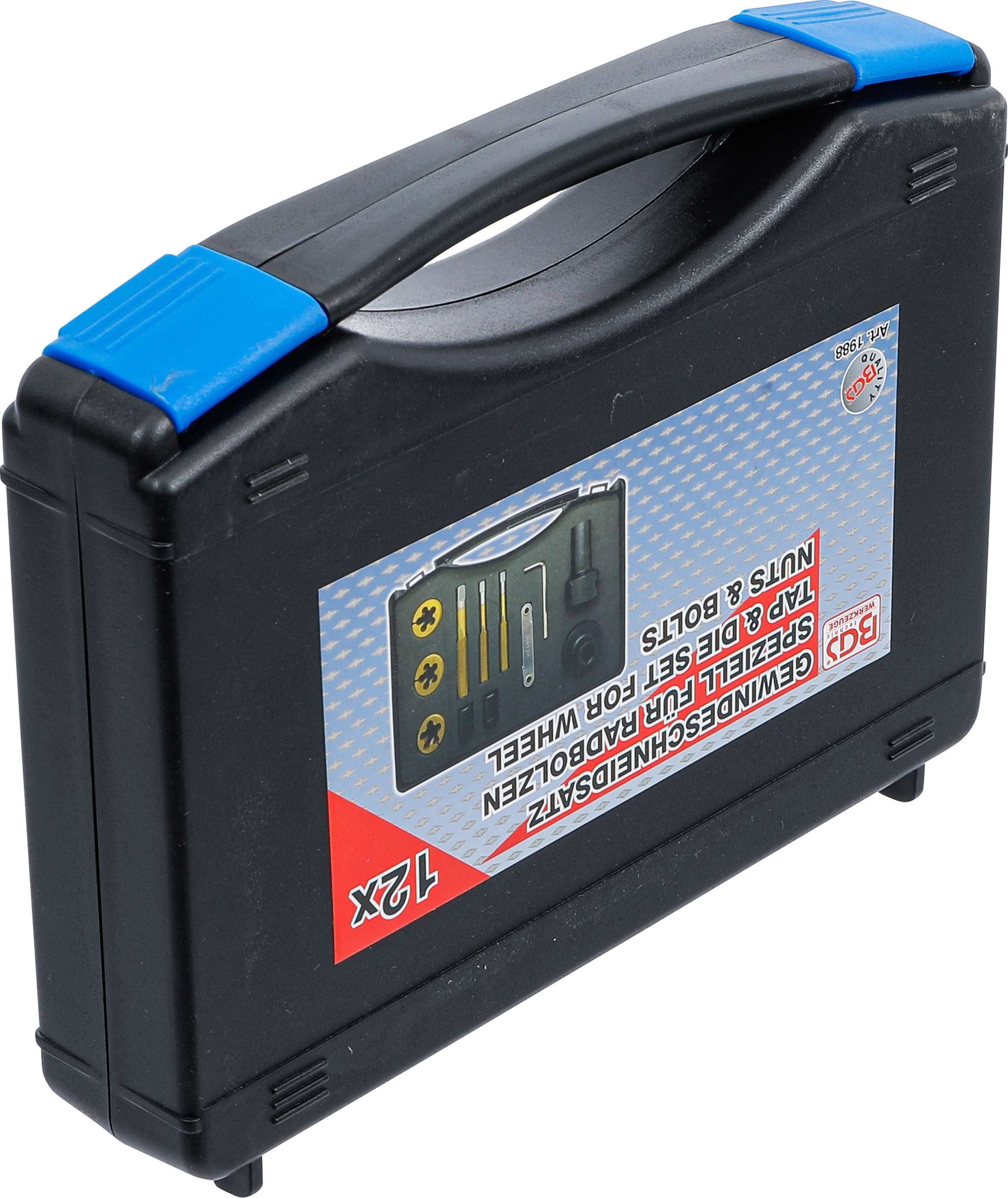 BGS Gewindebohrer-/Schneideisen-Satz für Radmuttern und Bolzen | 12-tlg.