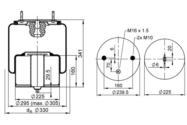 Federbalg, Luftfederung