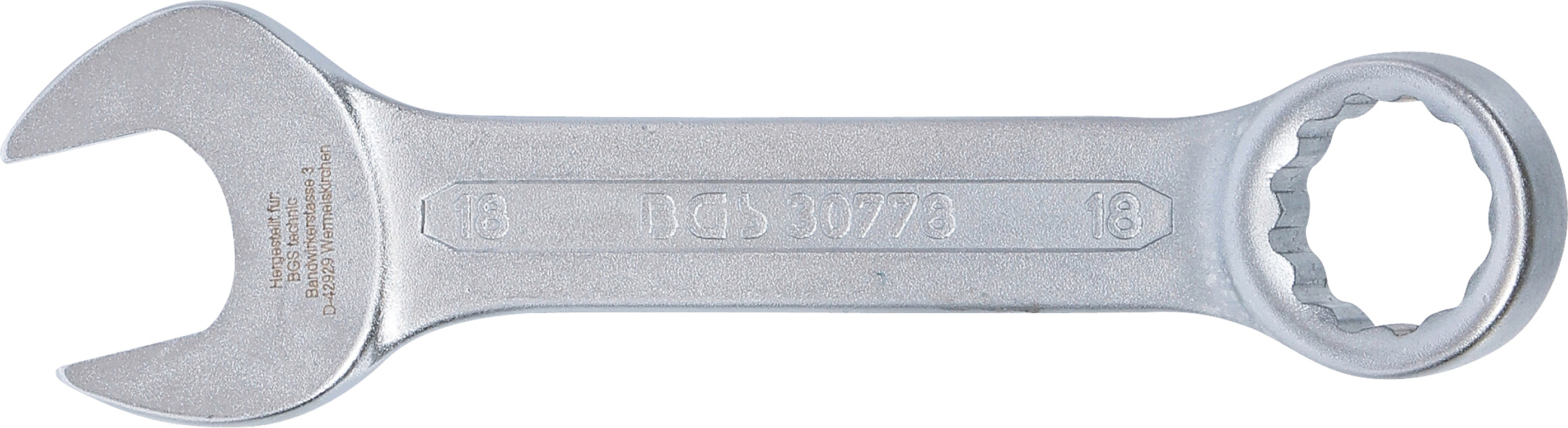 BGS Maul-Ringschlüssel, extra kurz | SW 18 mm