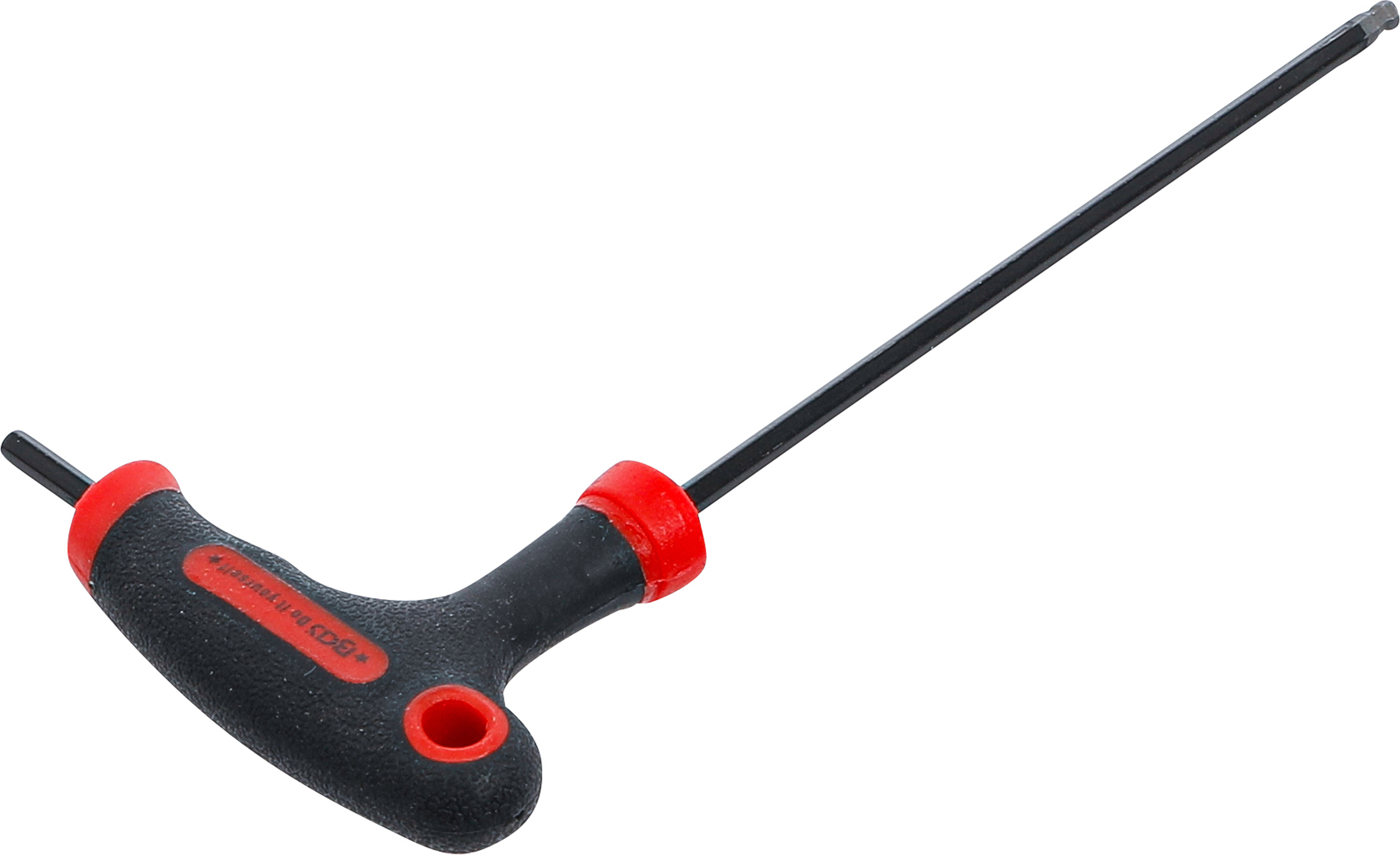 BGS Schraubendreher mit T-Griff und seitlicher Klinge | Innensechskant / Innensechskant mit Kugelkopf 3 mm