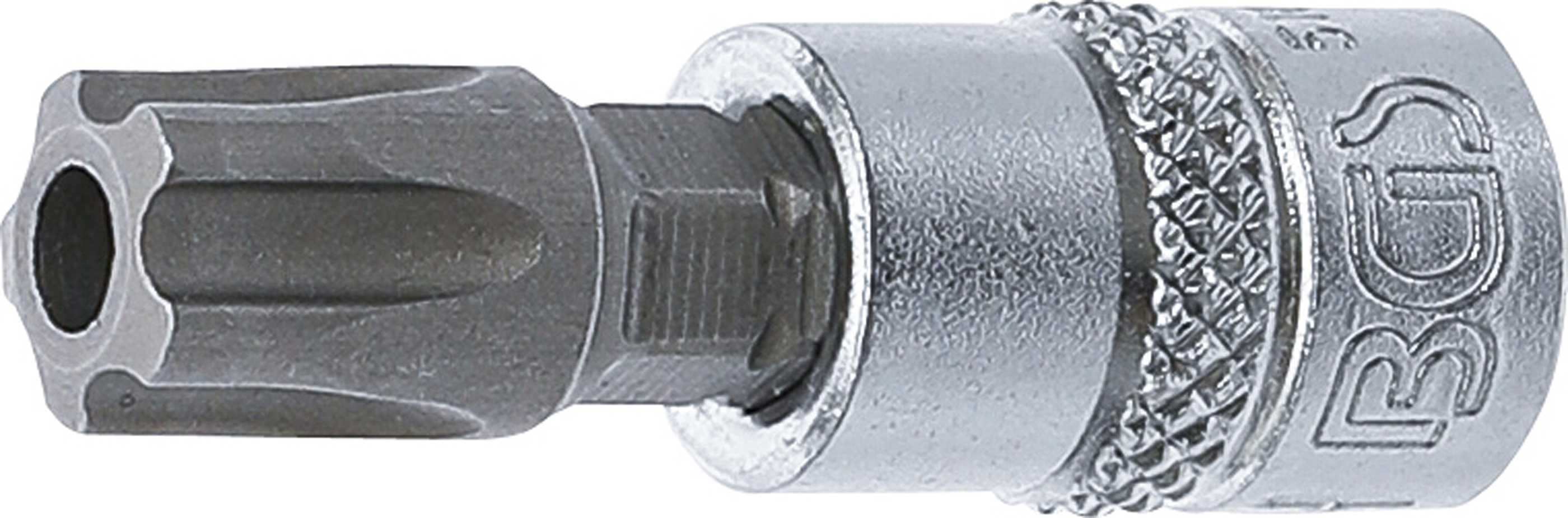 BGS Bit-Einsatz | Antrieb Innenvierkant 6,3 mm (1/4") | TS-Profil (für Torx Plus) mit Bohrung TS50