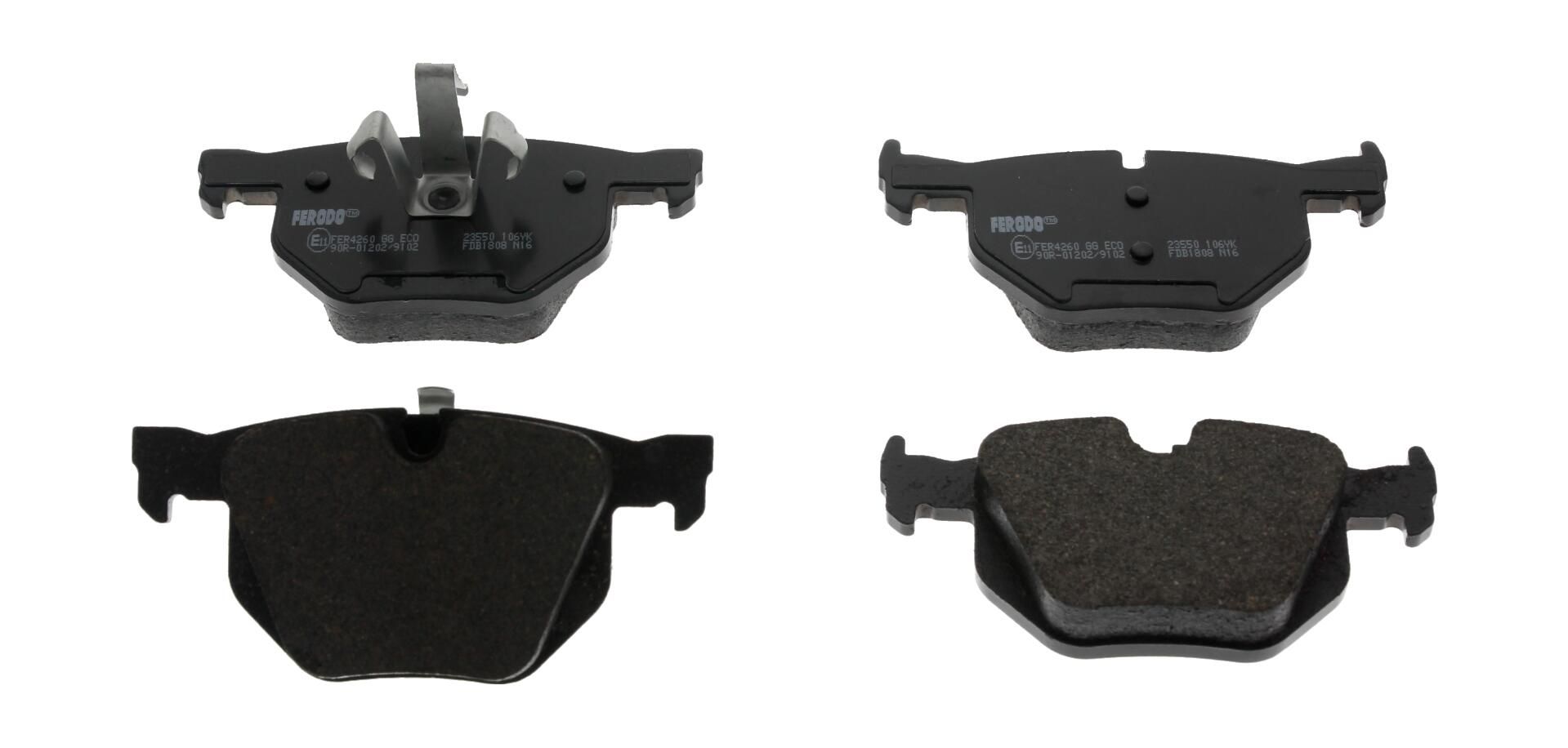 Bremsbelagsatz, Scheibenbremse