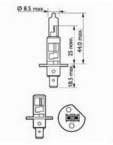 SCT Germany 202037 H1 White Autolampe 12V 55W P14,5s