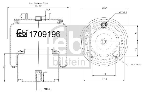 Federbalg, Luftfederung