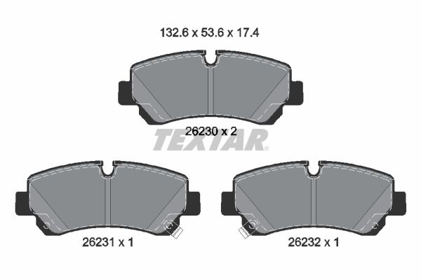 Bremsbelagsatz, Scheibenbremse