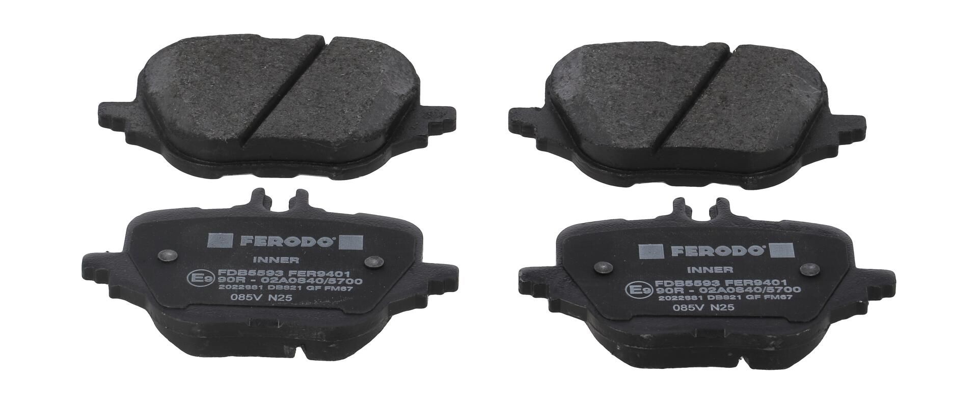 Bremsbelagsatz, Scheibenbremse