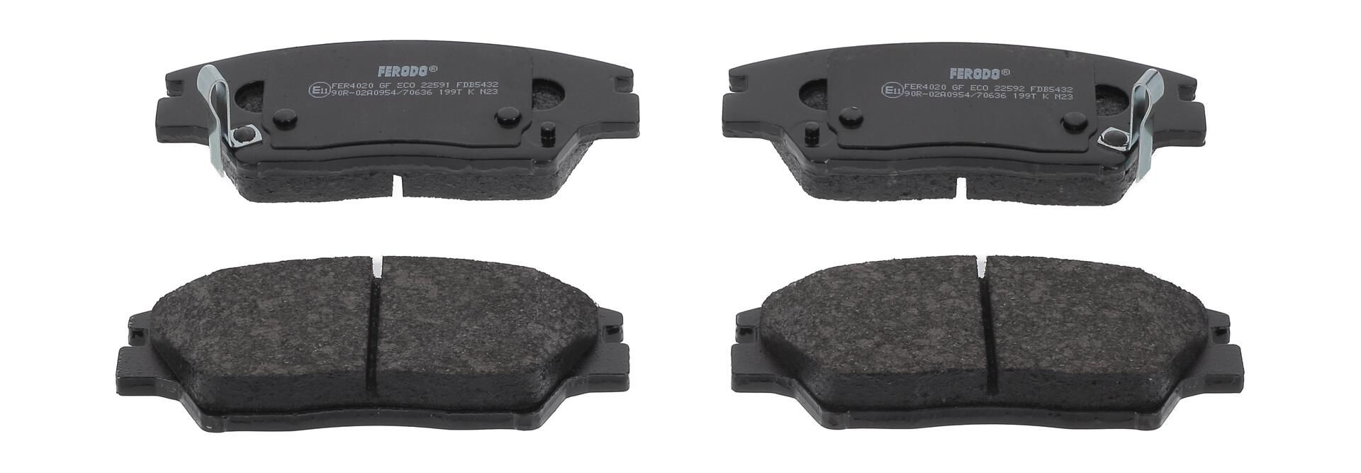 Bremsbelagsatz, Scheibenbremse