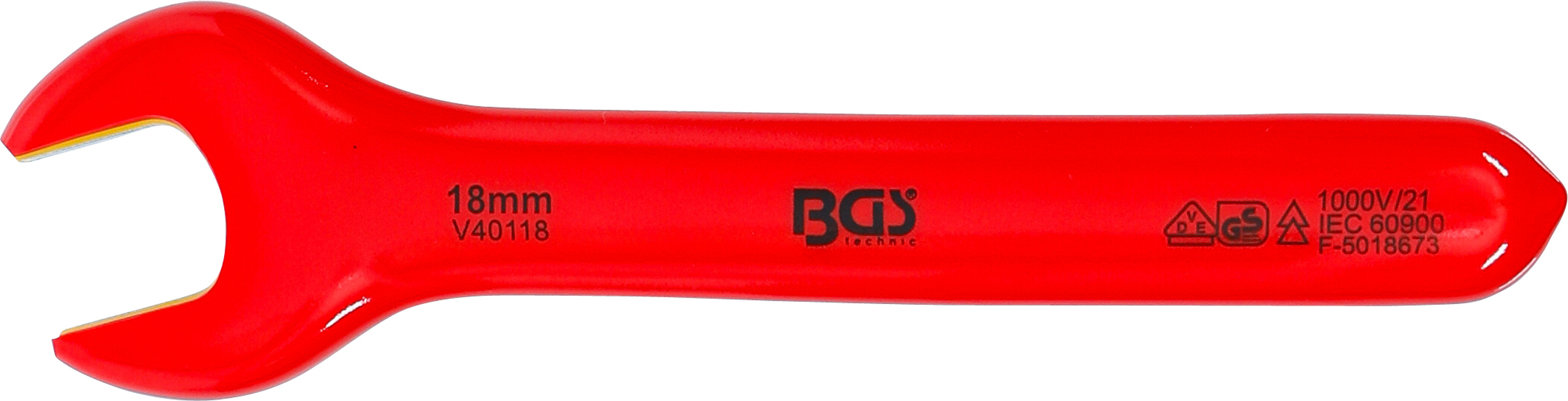 BGS VDE-Einmaulschlüssel | SW 18 mm