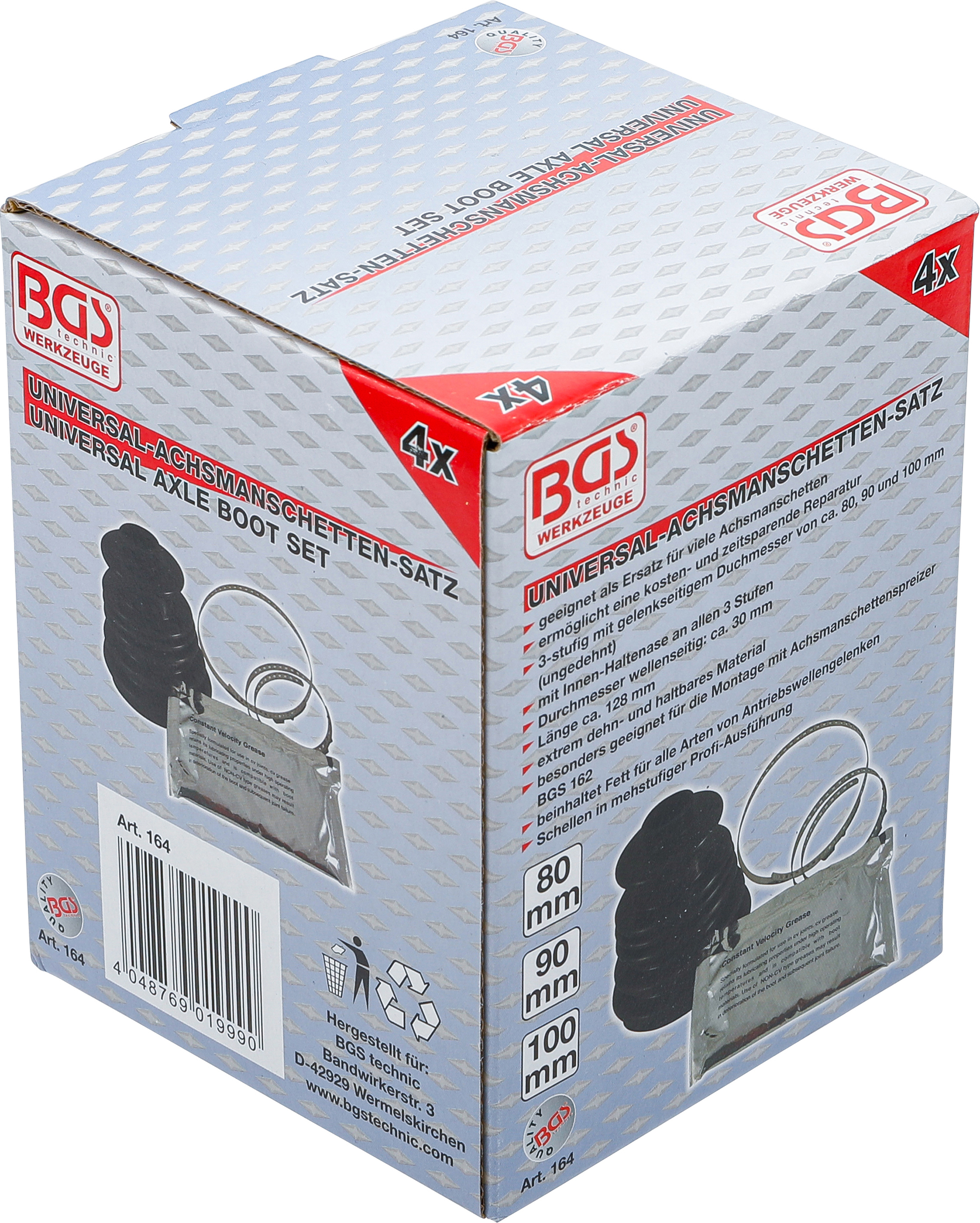 BGS Universal-Achsmanschetten-Satz | 4-tlg.