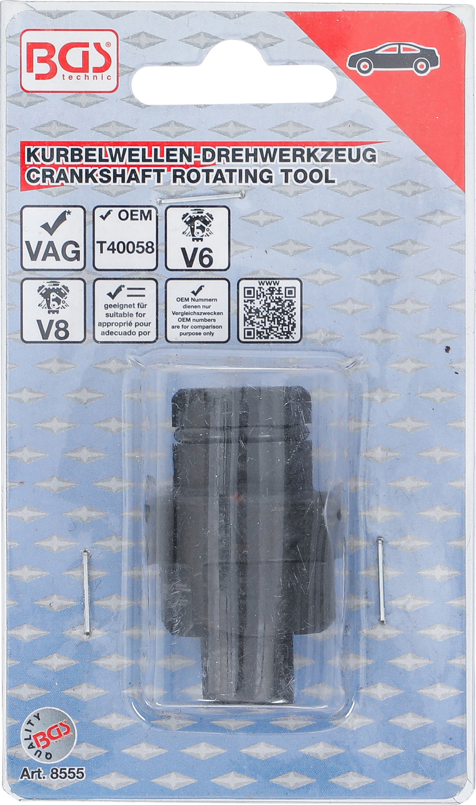 BGS Kurbelwellen-Drehwerkzeug | für VAG