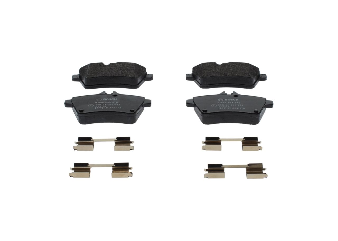 Bremsbelagsatz, Scheibenbremse