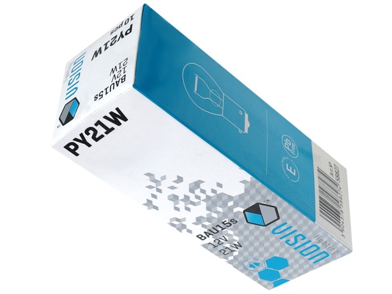 Vision Kugellampe Orange 12V 21W PY21W BAU15s 10er Pack