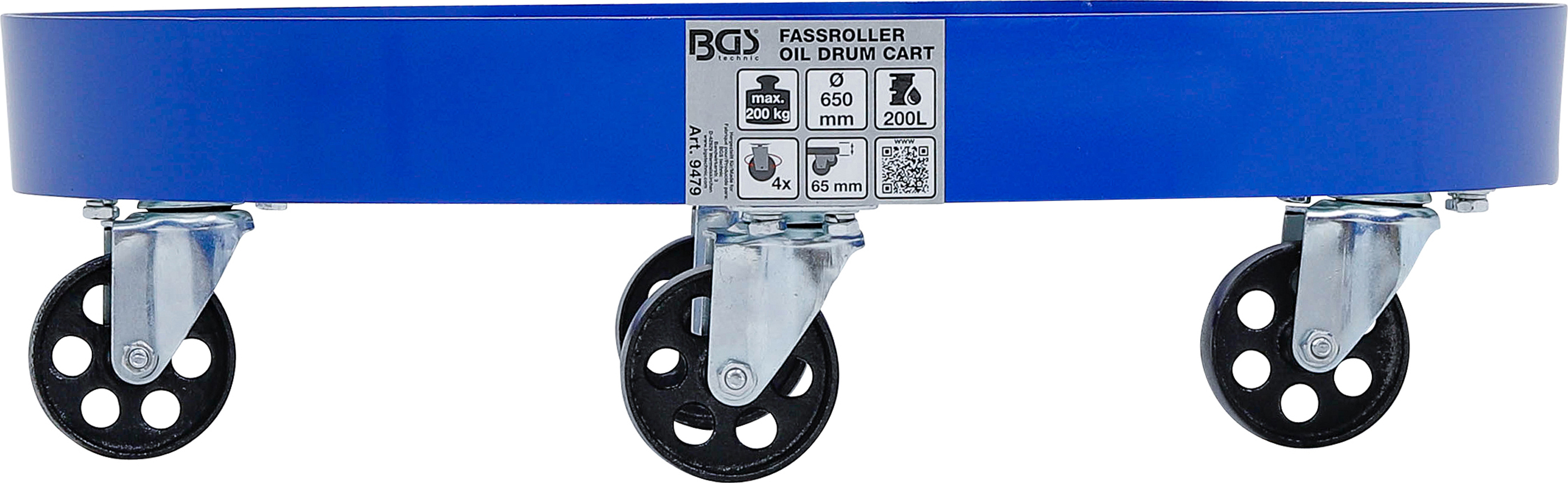 BGS Fassroller | Standardgröße | für 200 - l - Fässer