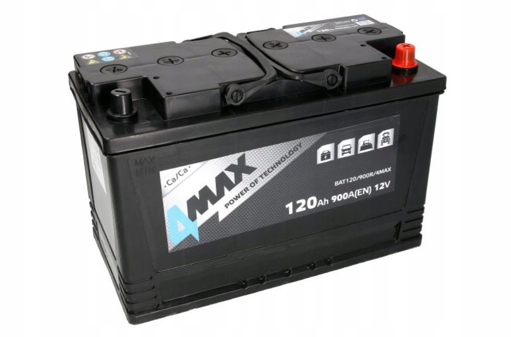 Starterbatterie 4MAX Autobatterie 12V 120Ah 900A