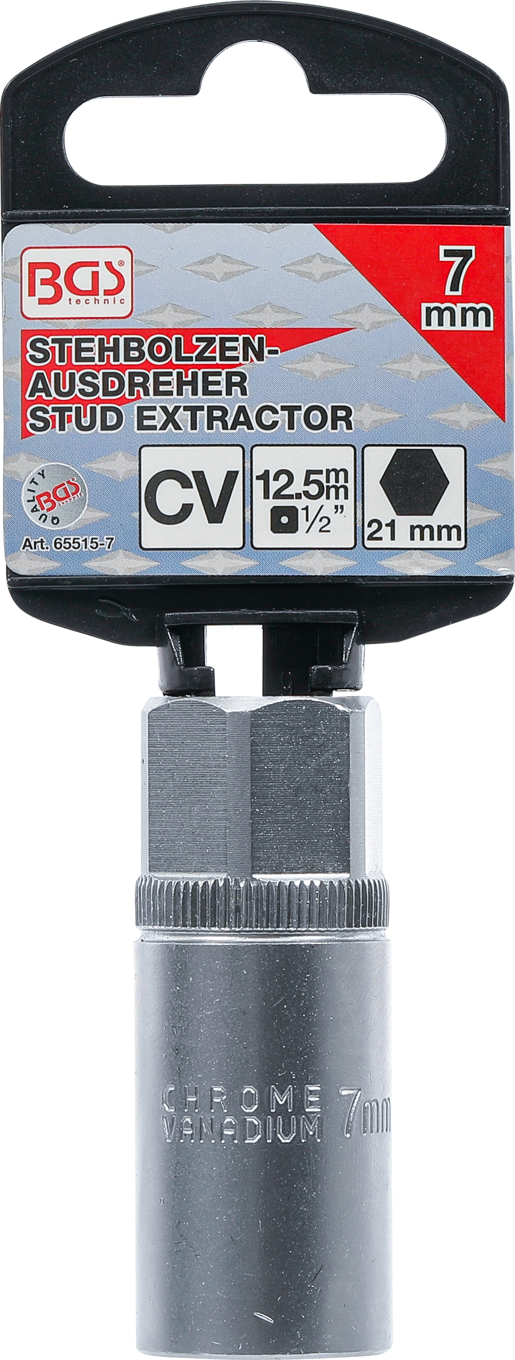 BGS Stehbolzen-Ausdreher | 12,5 mm (1/2") | 7 mm BGS Stehbolzen-Ausdreher | 12,5 mm (1/2") | 7 mm