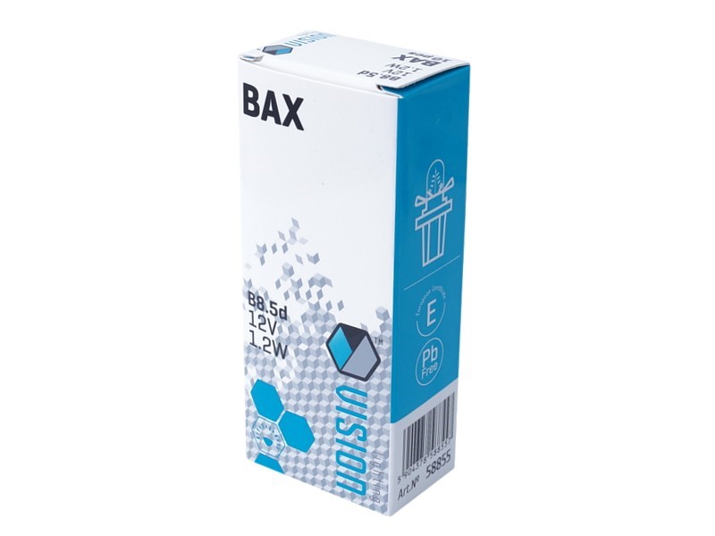 Vision Glühlampe Armaturenbrettanzeige 12V 1.2W BAX B8,5d schwarz 10er Pack