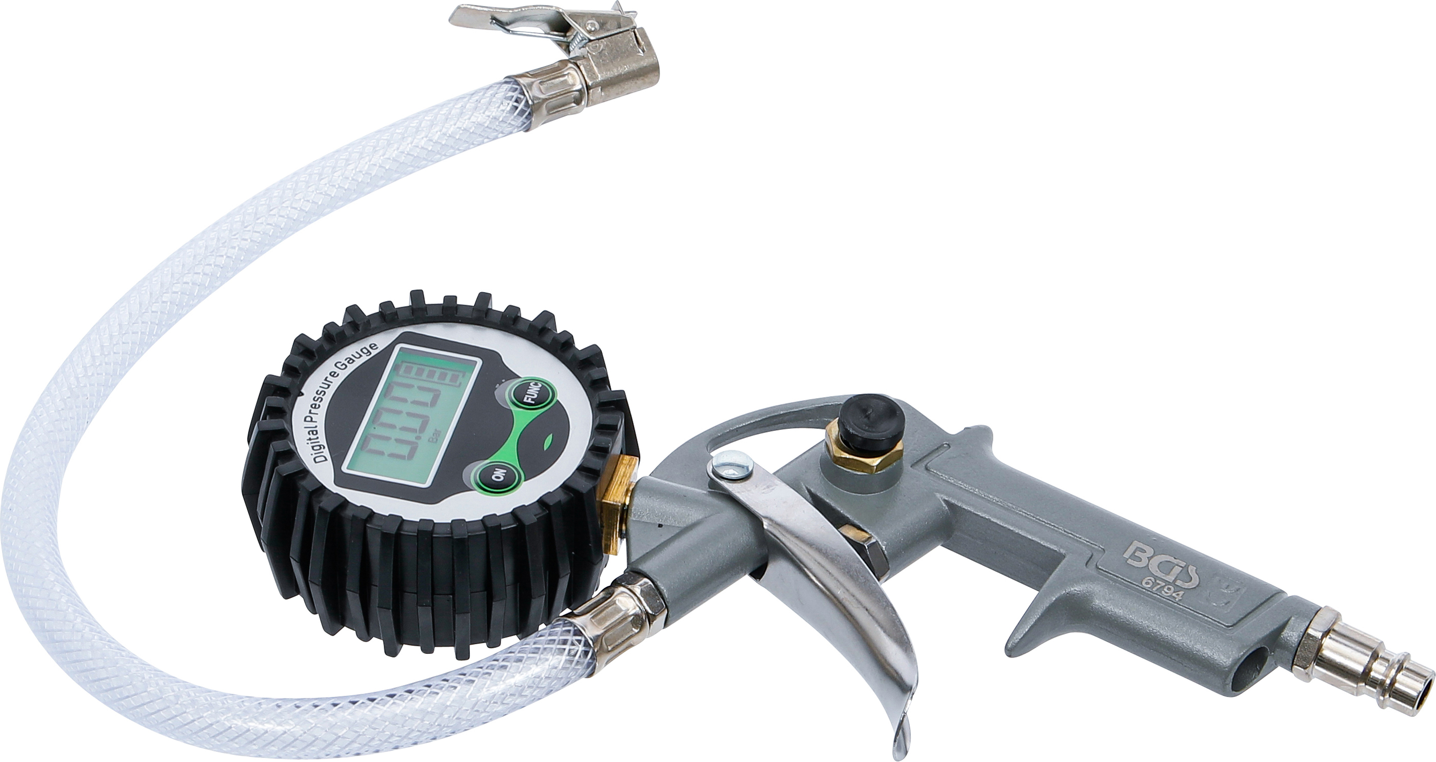 BGS Druckluft-Reifenfüllpistole | digital | 0 - 8 bar