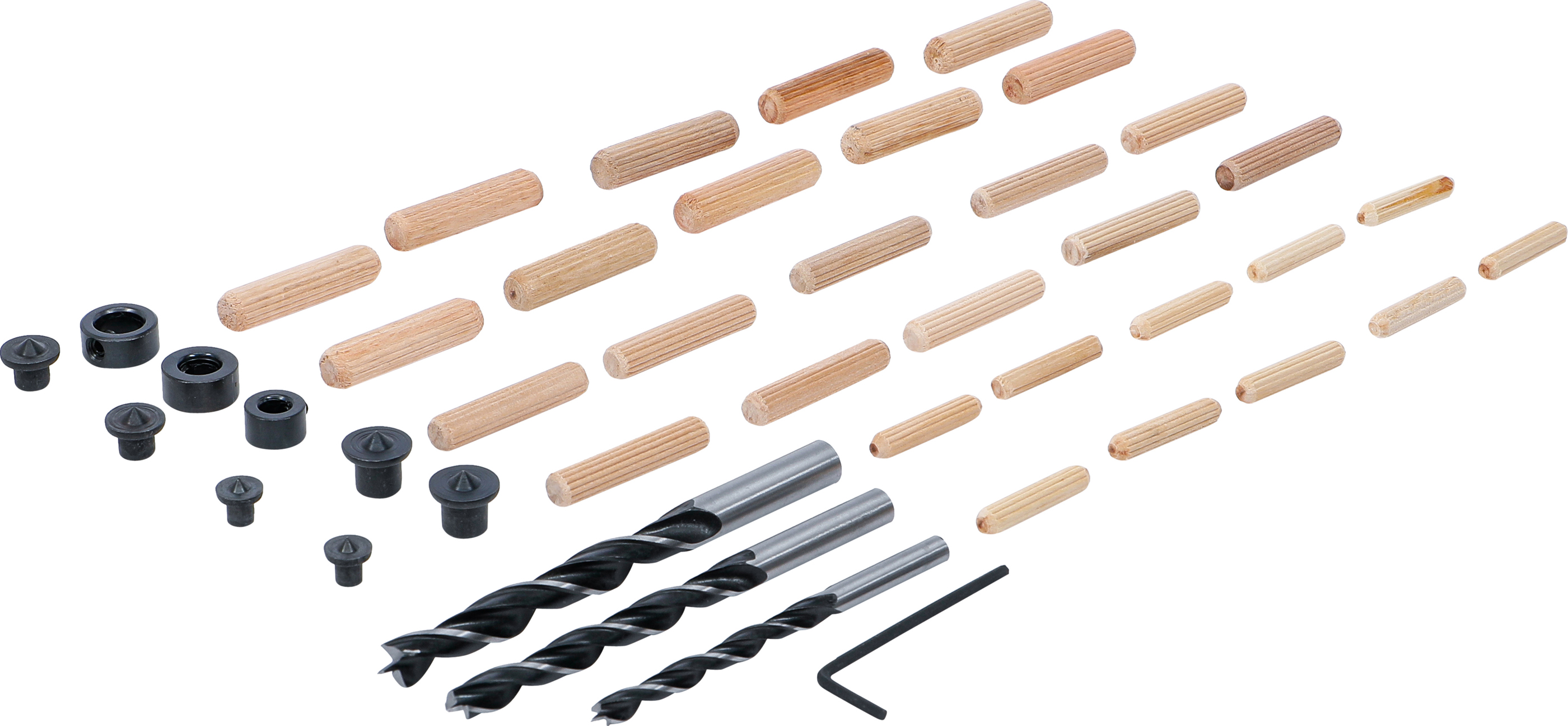 BGS Holzdübel-Bohrer-Satz | 6 - 10 mm | 43-tlg.