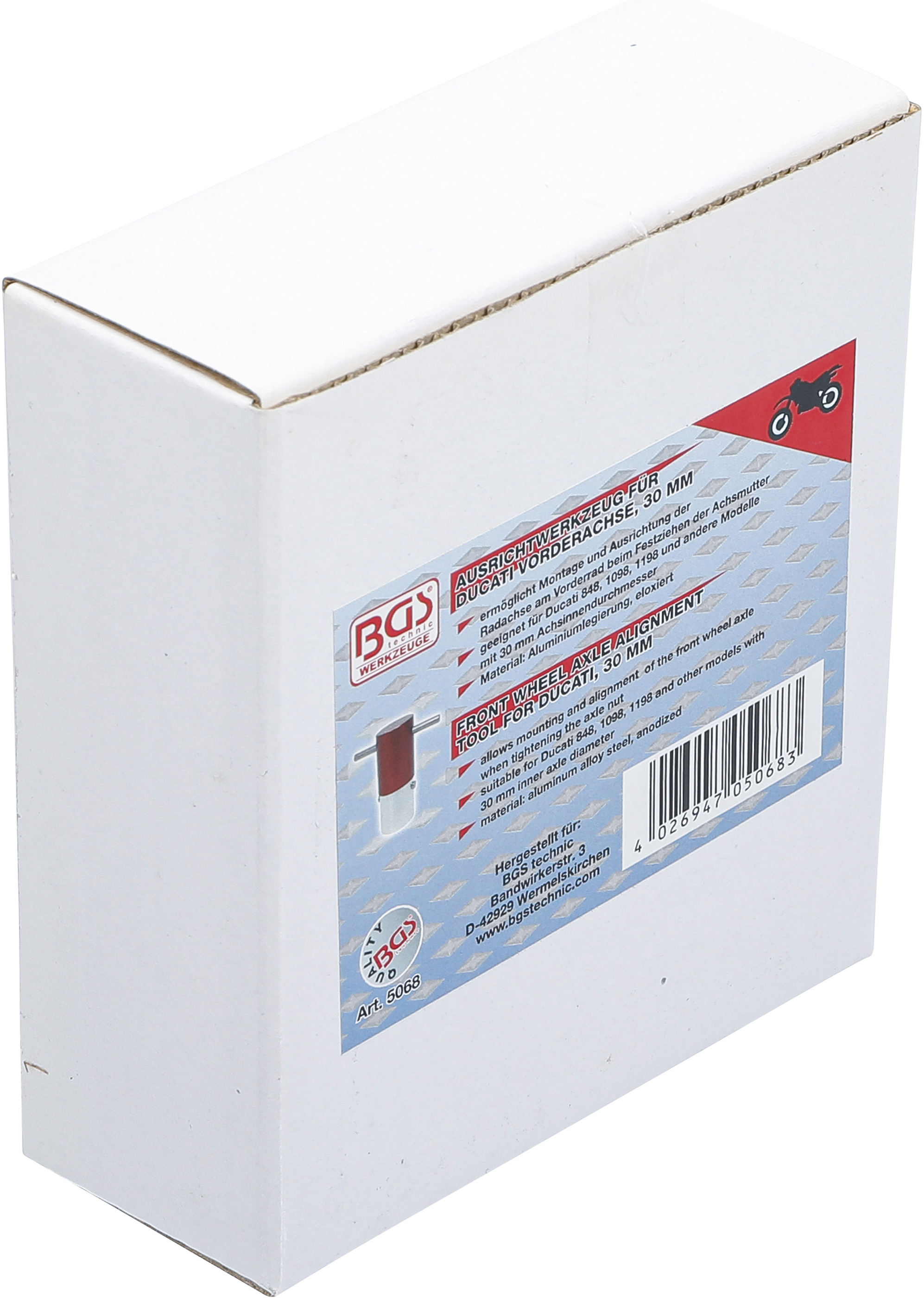 BGS Vorderachsen-Ausrichtwerkzeug | für Ducati | Ø 30 mm