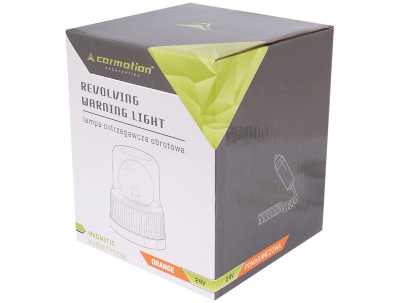 Carmotion Warnlampe Baustellen Lampe Orange Magnetisch 24V