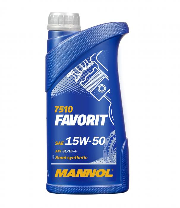 15W-50 Mannol 7510 Favorit Motoröl 1 Liter