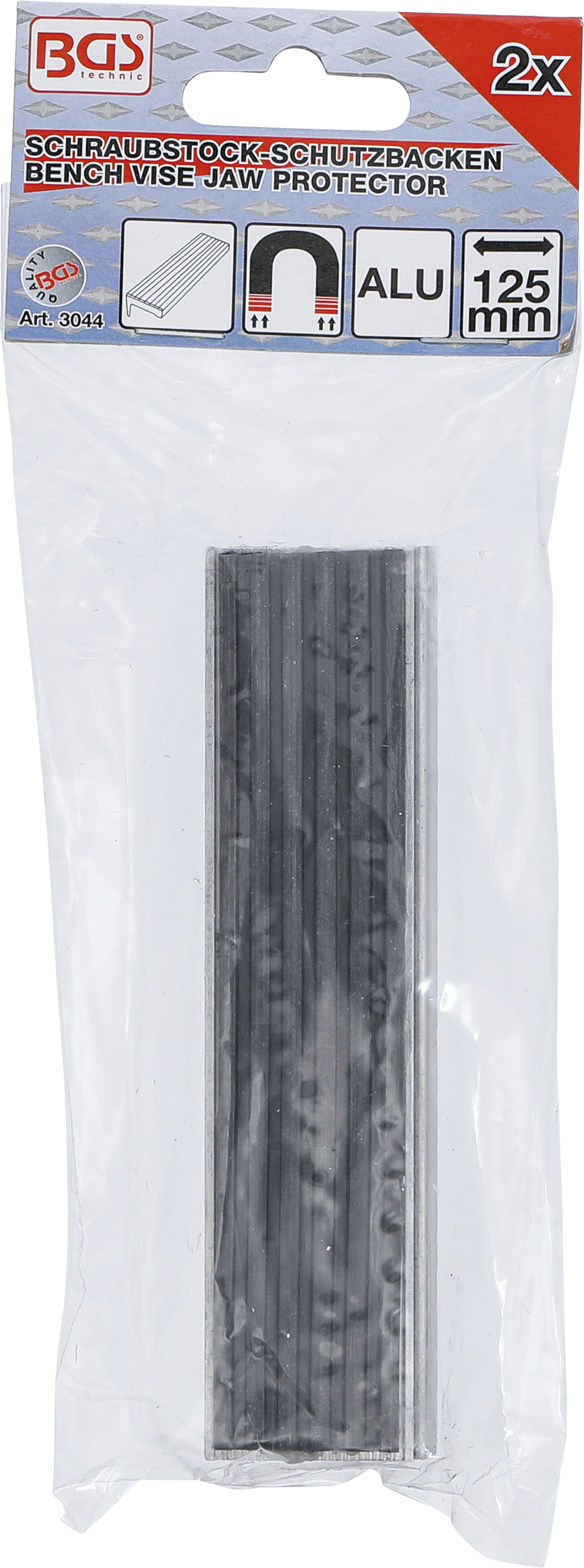 BGS Schraubstock-Schutzbacken | Aluminium | Breite 125 mm | 2-tlg.