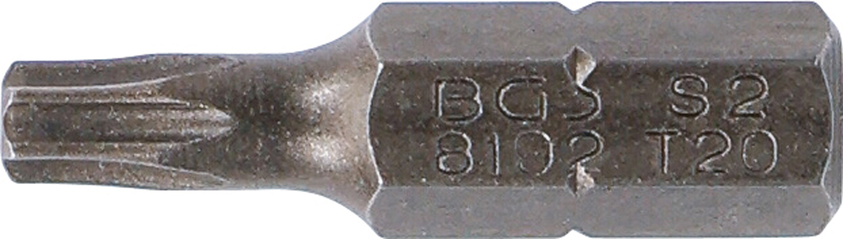 BGS Bit | Länge 25 mm | Antrieb Außensechskant 6,3 mm (1/4") | T-Profil (für Torx) T20