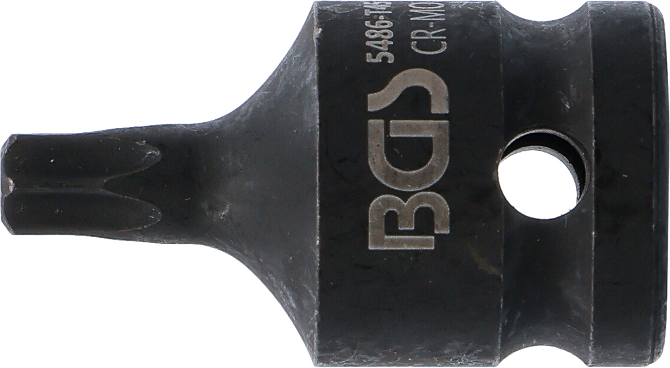 BGS Kraft-Bit-Einsatz | Länge 42 mm | Antrieb Innenvierkant 12,5 mm (1/2") | T-Profil (für Torx) T45