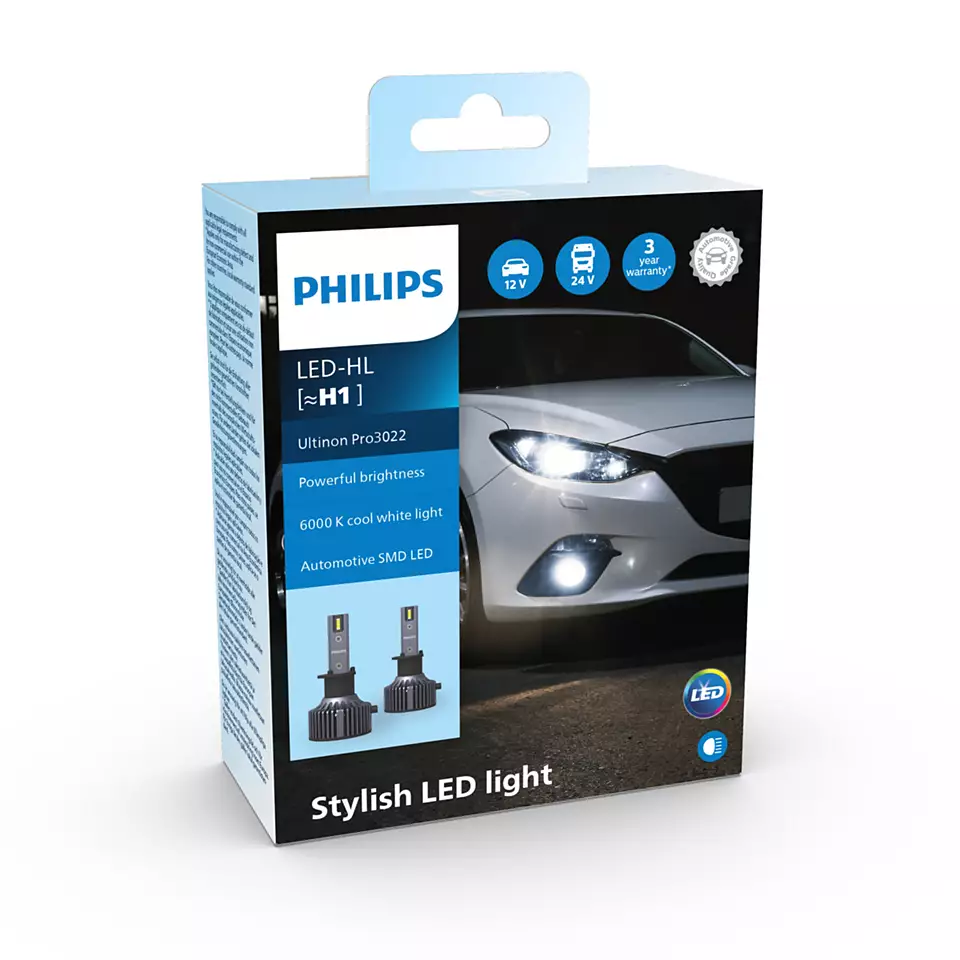 Philips LED H1 12V/24V Autolampe Ultinon Pro3022 HL weiß 2er