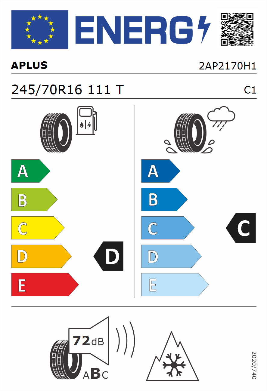 245/70R16 111T XL APlus A701 M+S Winterreifen